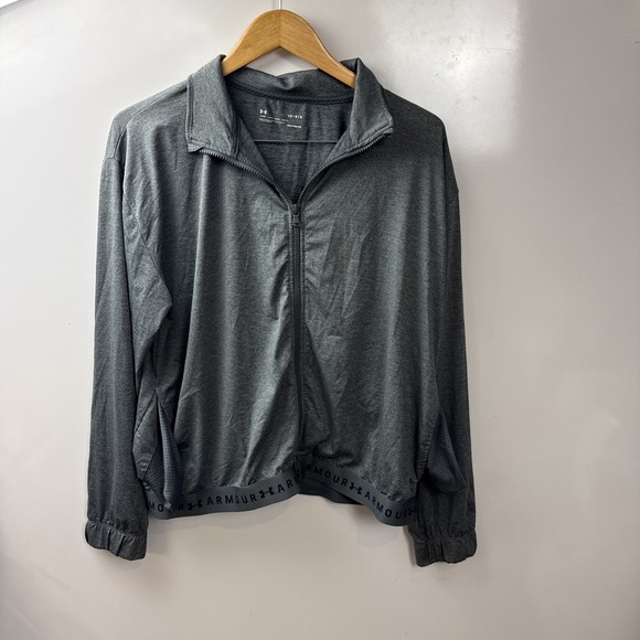 Under Armour Jackets & Blazers - Under Armour Women Full Zip HeatGear Loose Gray Jacket, Large